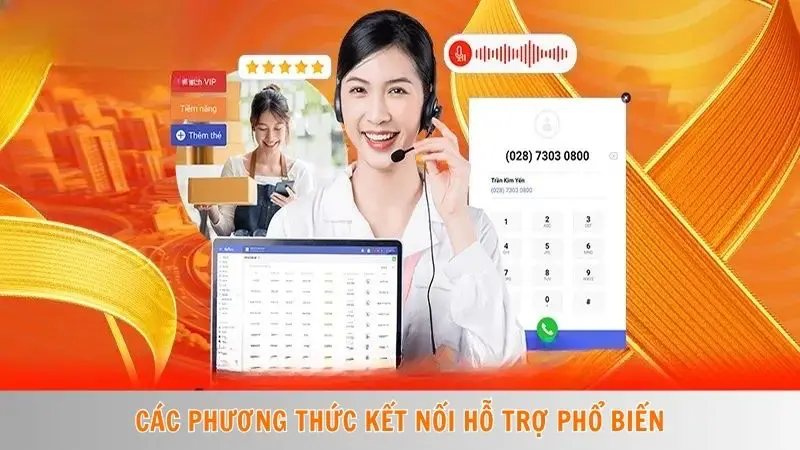 Các phương thức kết nối hỗ trợ phổ biến