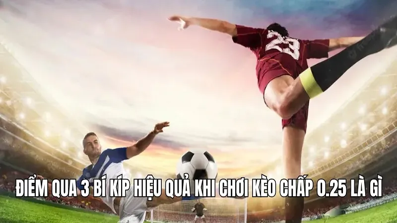 Điểm qua 3 bí kíp hiệu quả khi chơi kèo chấp 0.25 là gì