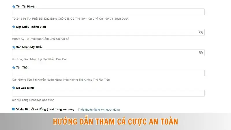 Hướng dẫn tham cá cược an toàn